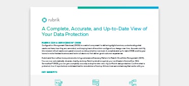 Unify computing and data protection for the enterprise with Rubrik and Cisco UCS
