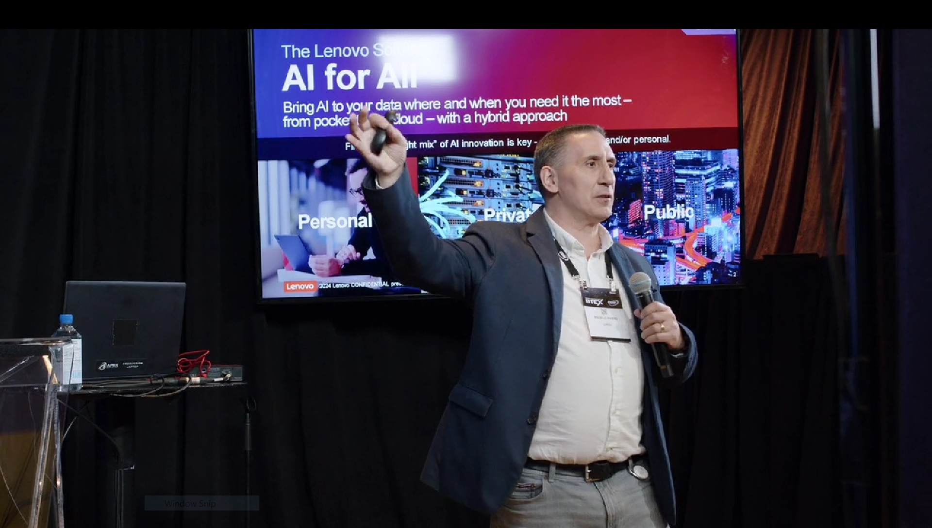 Angelo Parisi, Sales Engineer Director - Technical Sales, Lenovo, presented a host of AI infrastructure solutions in a session at CDW’s 2024 Business Technology Expo (BTEX). 