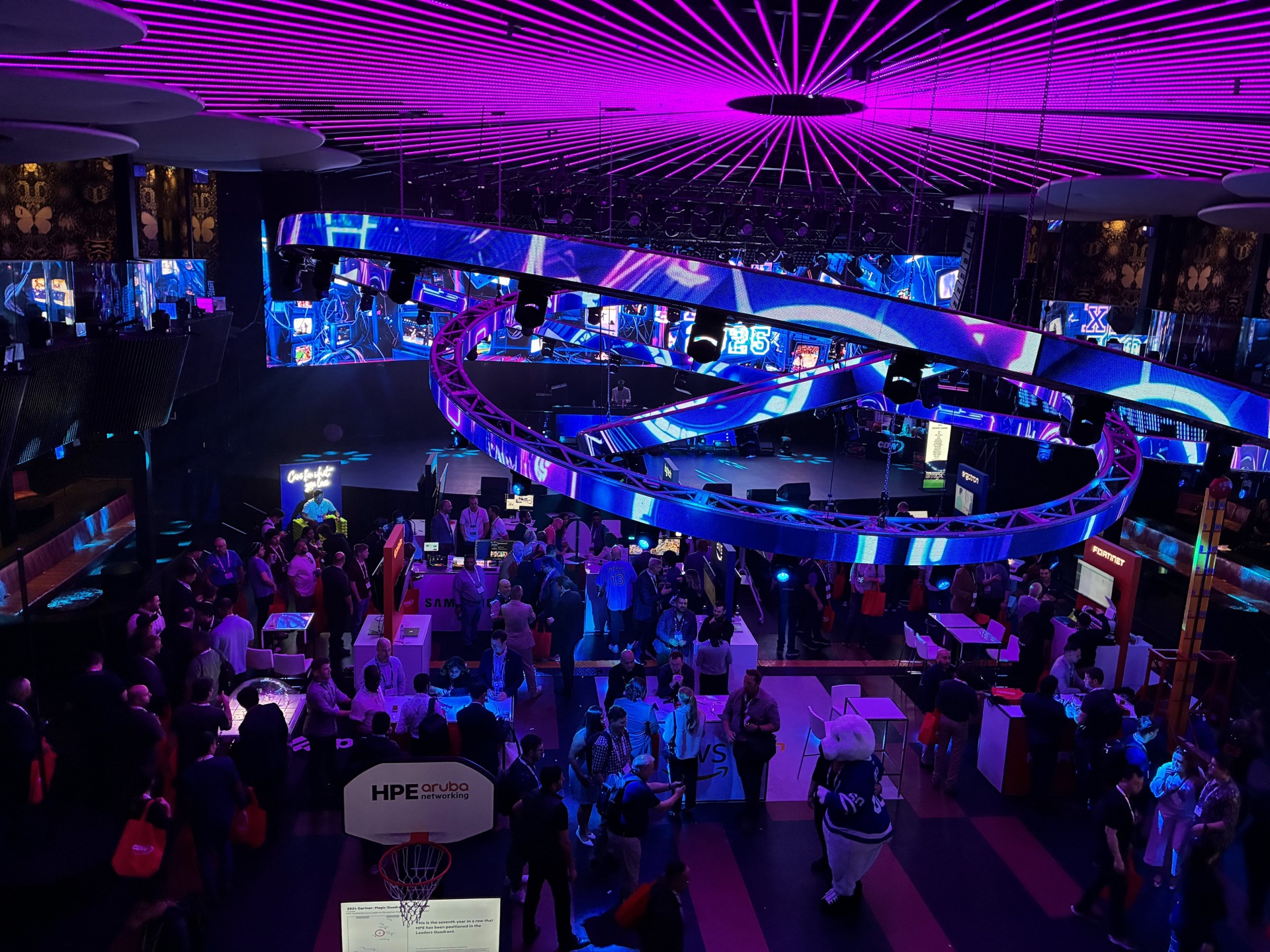 Shot of the BTEX event from the second floor.