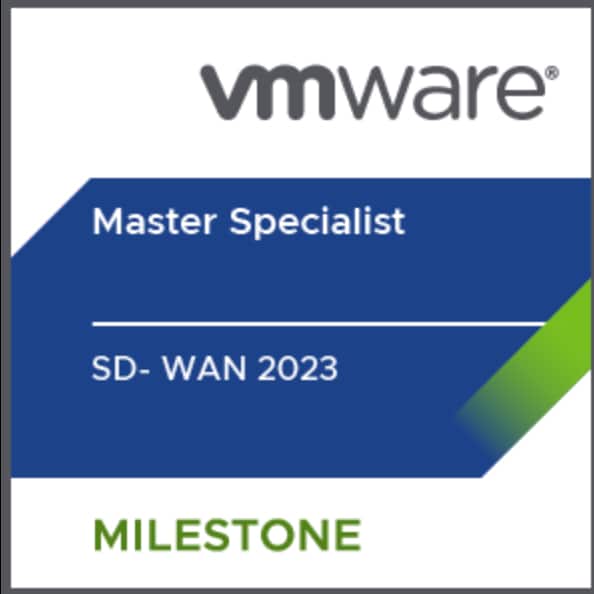 vmware Master Specialist SD- WAN 2023 Milestone Badge