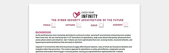 PDF OPENS IN NEW WINDOW: Read about Check Point solutions for network security
