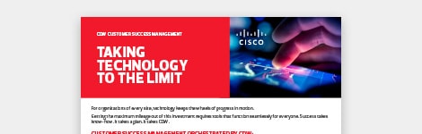 Customer experience and support from Cisco and CDW