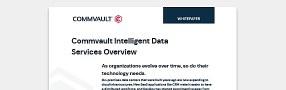 PDF OPENS IN NEW WINDOW: Read the white paper on Commvault's intelligent data services