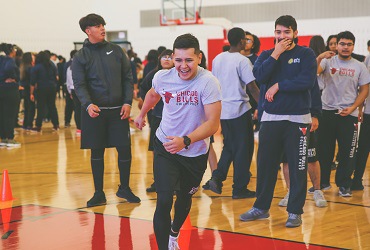 Chicago Bulls College Prep student running