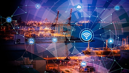 thumbnail image of a smart factory with a wireless communication network