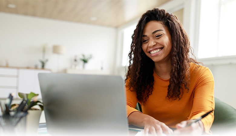 IT professional working on configuring a computer.