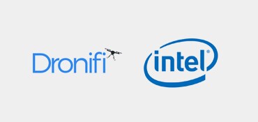 Dronifi and Intel logos