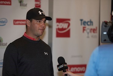 Gary Woodland at CDW Tech Fore! launch
