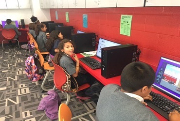 Boys & Girls Clubs of Metro Phoenix student on the computer