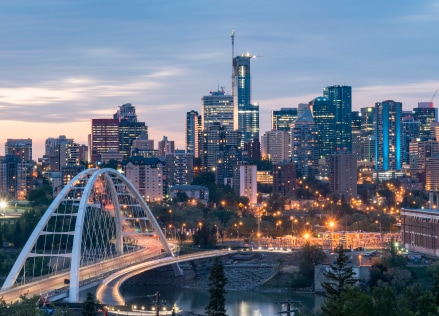 Photo of the Edmonton skyline