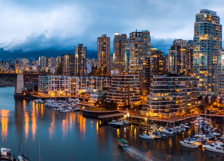 Photo de la silhouette de Vancouver