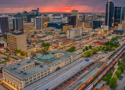 Photo de la silhouette de Winnipeg