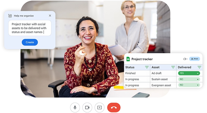 coworkers in office using google gemini enterprise