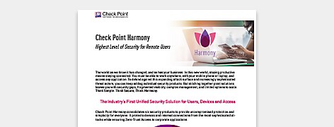 Read the Check Point Harmony solution brief