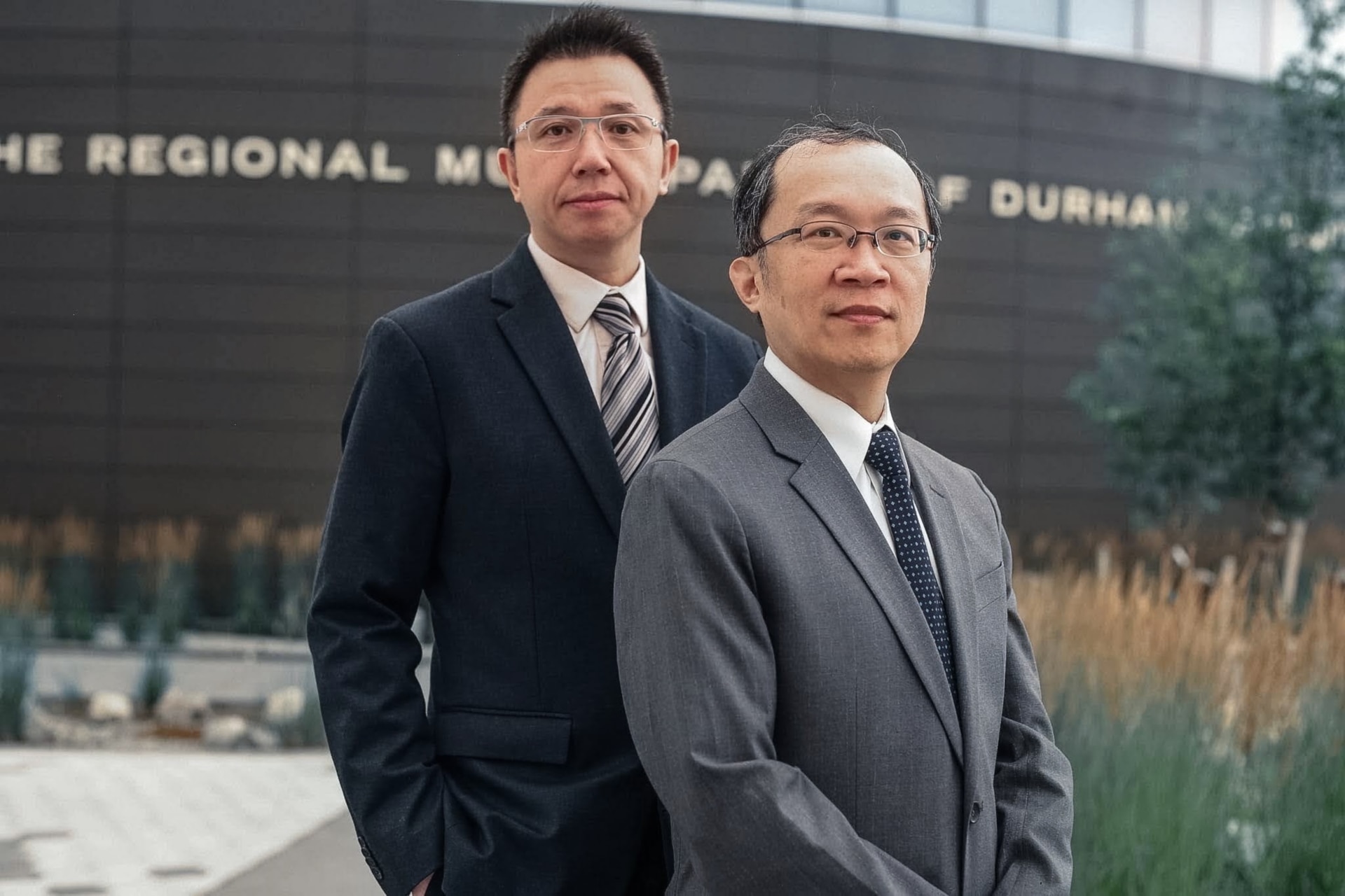 Chi-Cheng Chu, Chief Information Officer, Durham Region. (Right) and Cyrus Wang, Manager – Information Security, Durham Region.(Right)