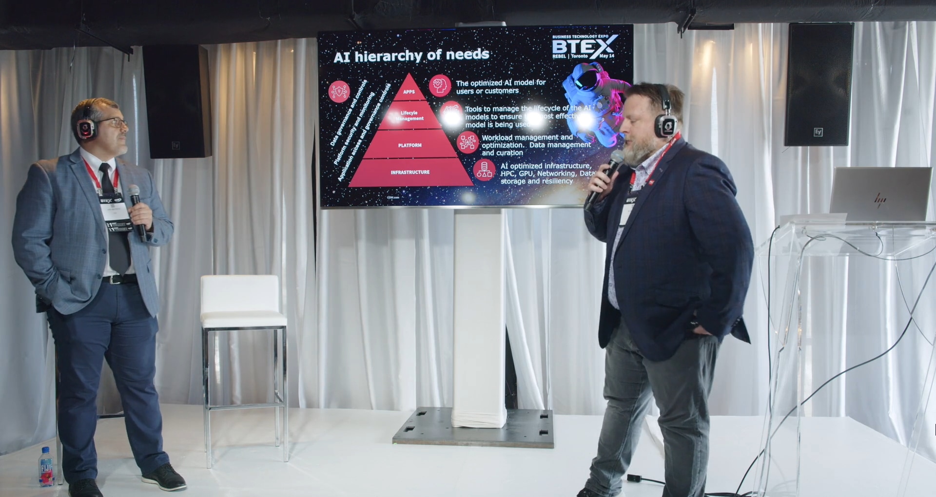 Speakers at BTEX speaking about how organisations can adopt AI