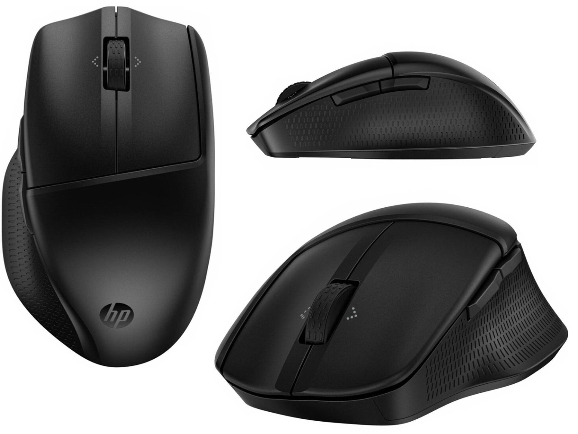 HP accessories mouse at angles.