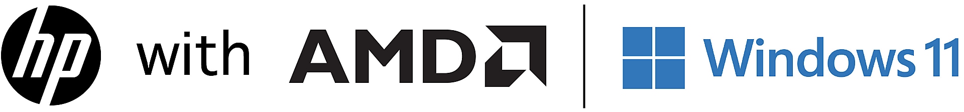 HP with AMD Windows 11 Logo