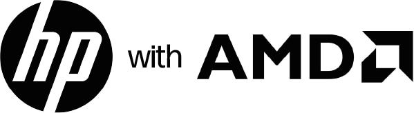 HP with AMD logo