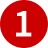 Icon Circle Number 1
