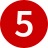 Icon Circle Number 5