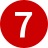 Icon Circle Number 7