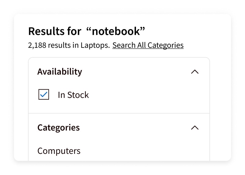 Search results screenshot