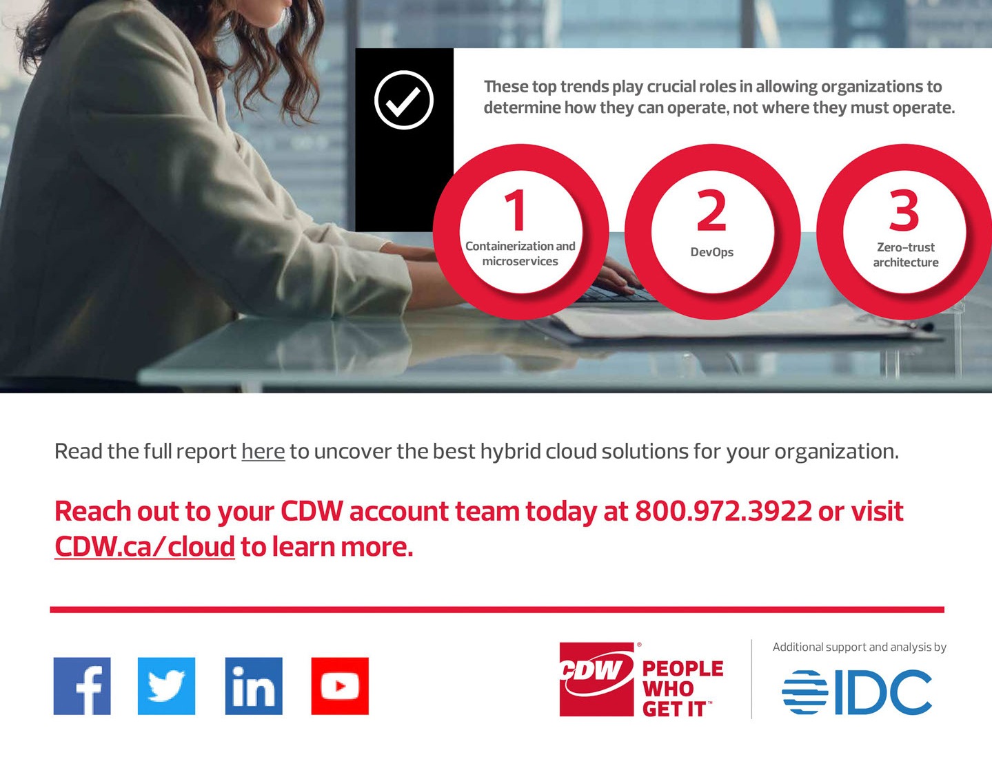 CDW Cloud Report 2022 - Infographic, Please use the PDF if this image doesn't load.