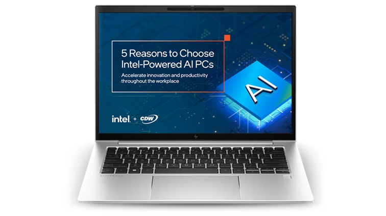 image of an Intel-Powered AI PC laptop computer