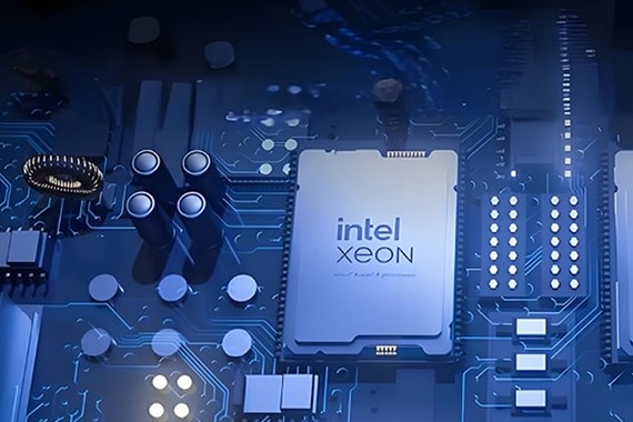 Intel xeon chip.