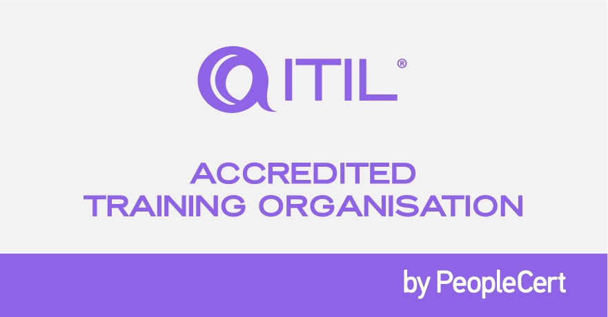 ITIL Accredited Training Organisation logo - ITIL® is a registered trademark of the PeopleCert group. Used under license from PeopleCert. All rights reserved. 