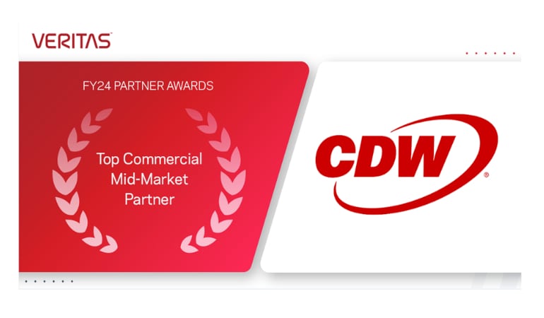 CDW Recognized as Top Commercial Mid-Market Partner by Veritas 