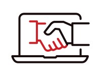 Handshake Laptop Icon