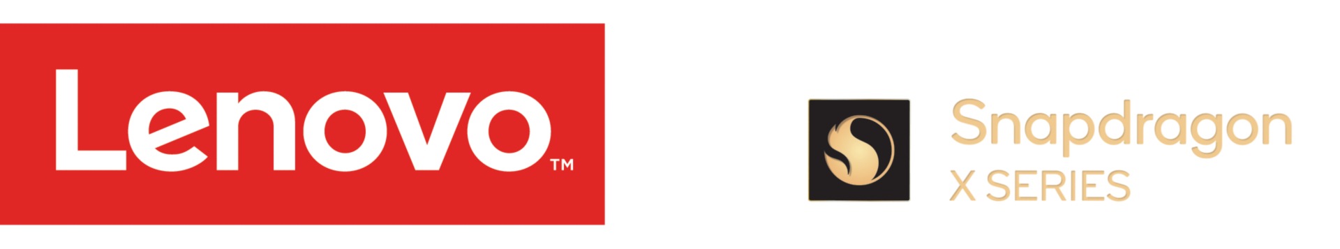 Lenovo and Snapdragon X-Series cobranded logo