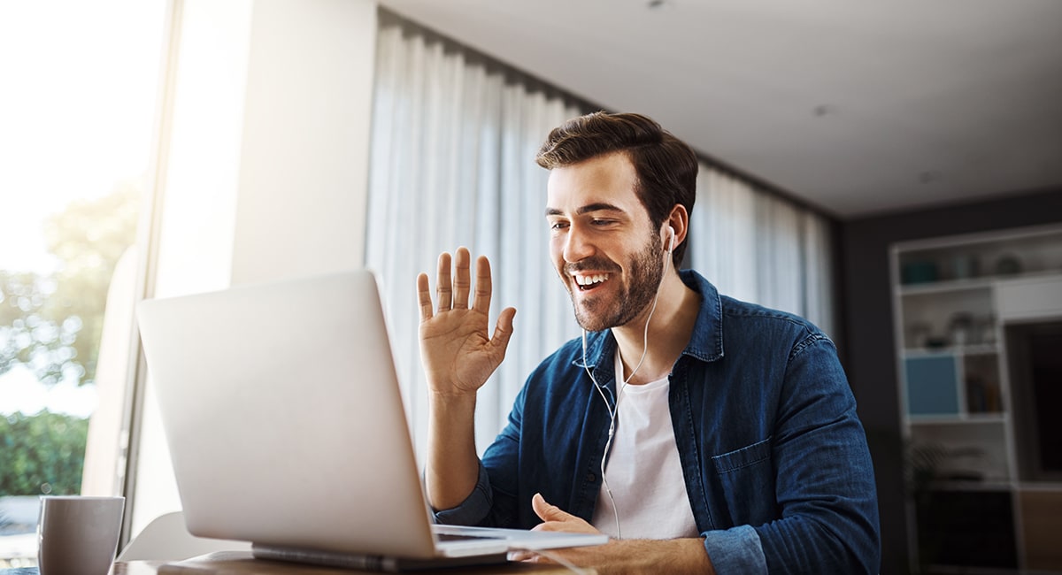 man-on-video-conference