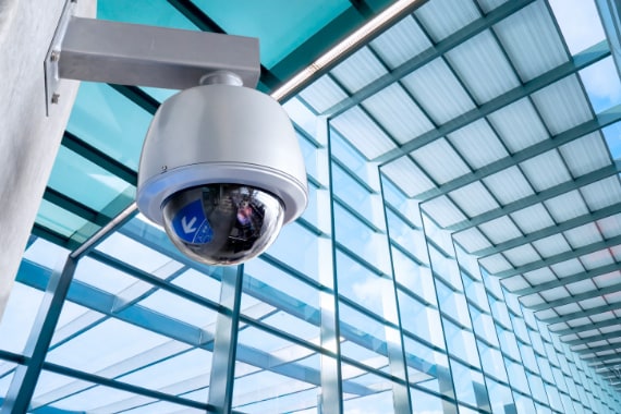 Security camera for office building.