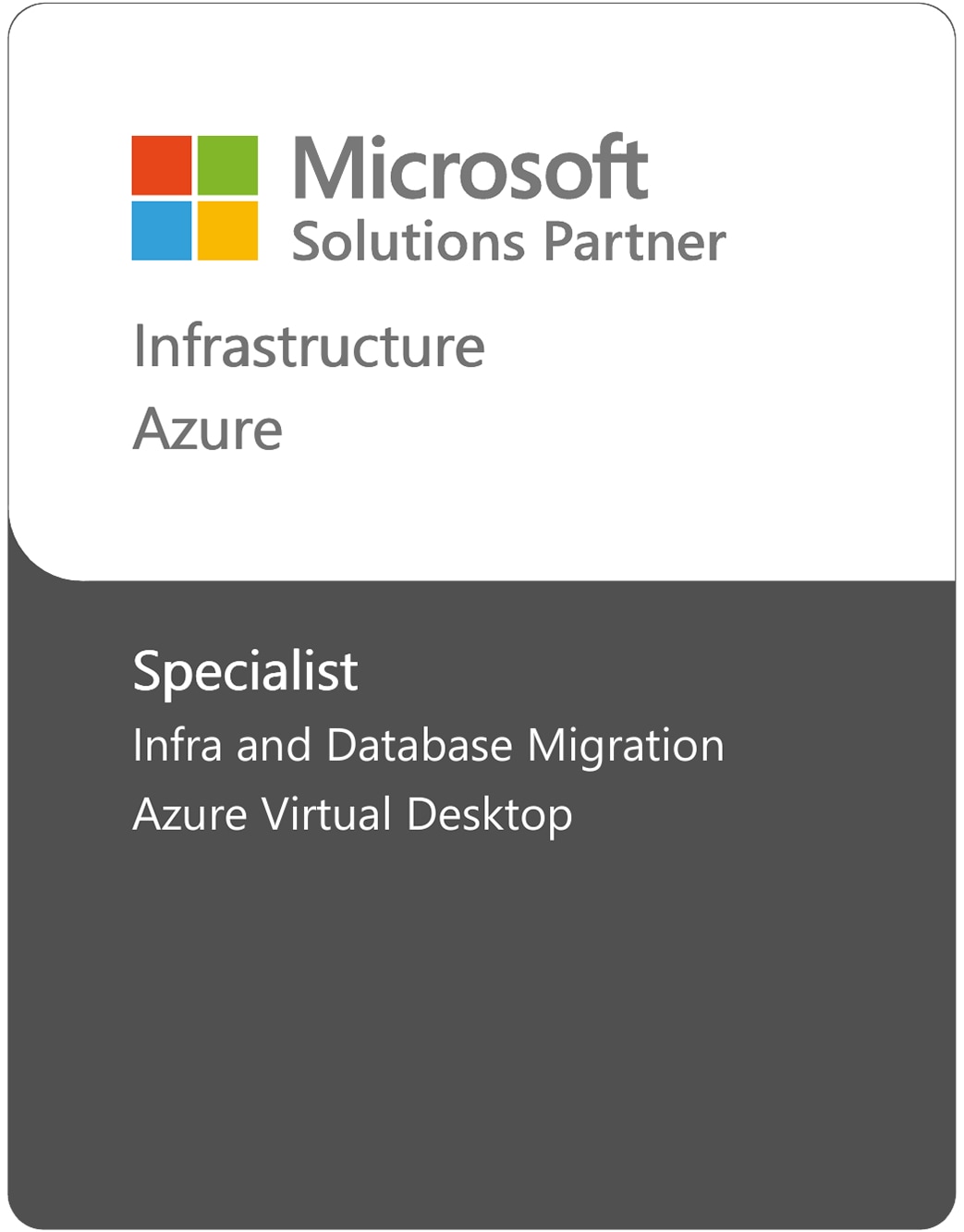 Microsoft Solutions Partner Badge for Infrastructure Azure