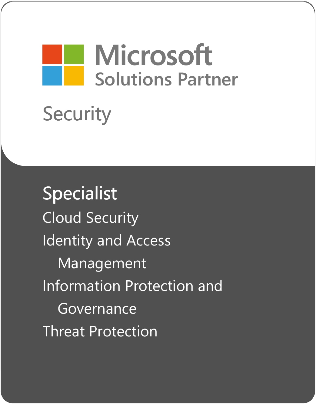 Microsoft Solutions Partner Badge for Security