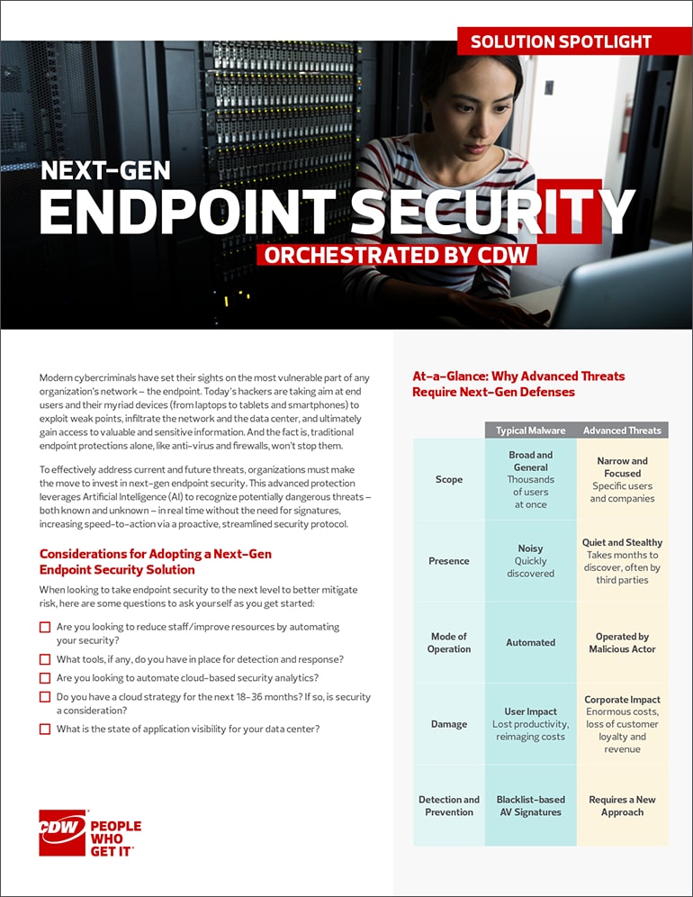 Preview of nex-gen endpoint security solution spotlight