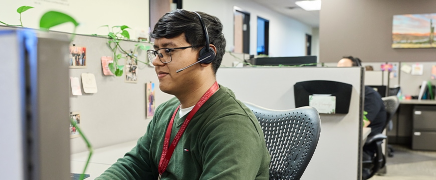 Person in contact center