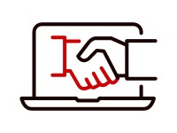 Professor with AI graphic icon