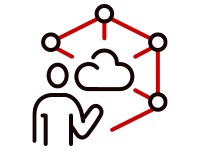 Cloud network graphic icon