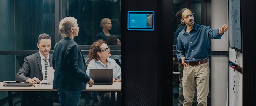 Diverse Team Working Together in Modern Co-Working Space