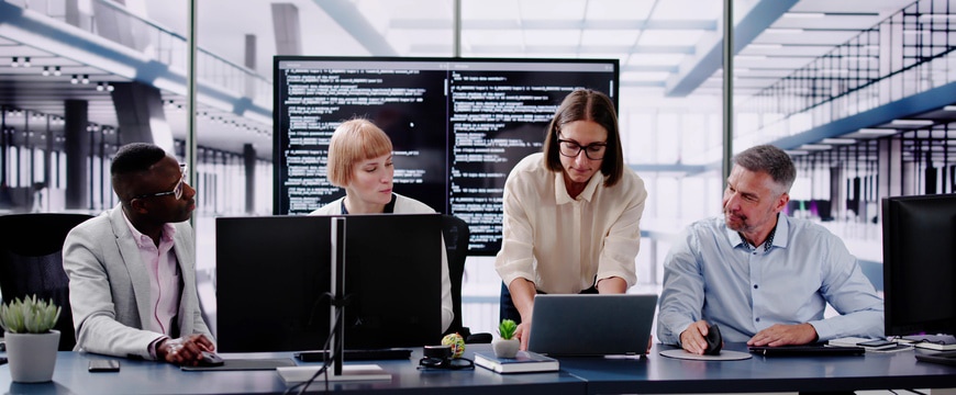 IT professionals overseeing AI-driven software development