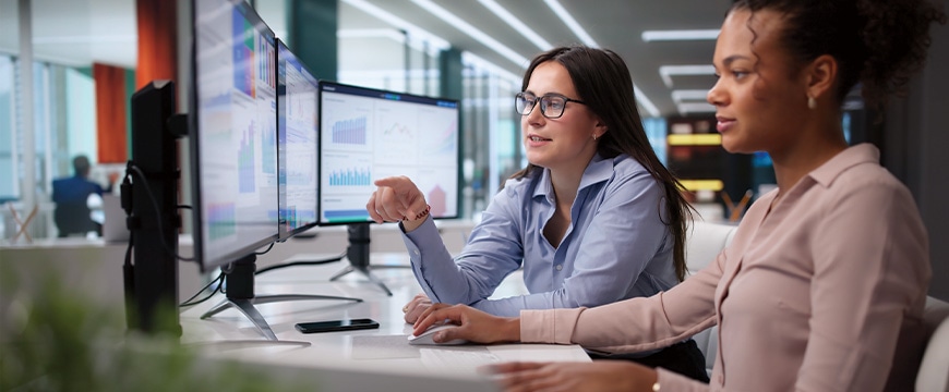 People working in the office