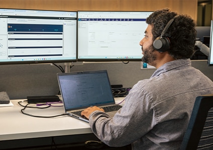 Person using computer