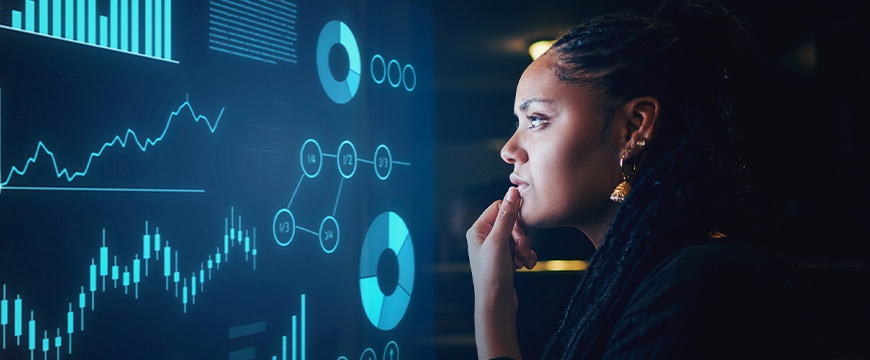 Person reviewing data