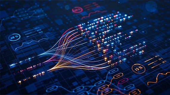 Abstract digital board.