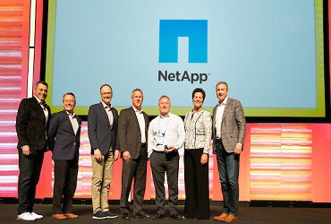 NetApp receives its CDW Partner of the Year award. 