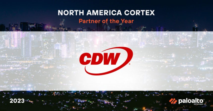 Palo Alto Networks Names CDW Cortex Partner of the Year
